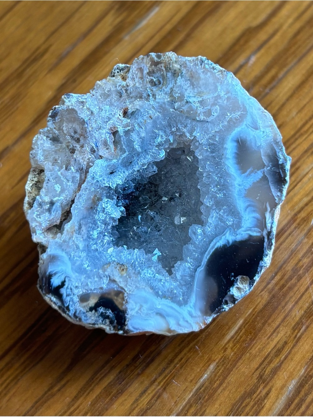 Natural Agate Geode Decorative Display